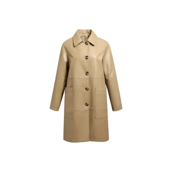 Kele Coco Leather Jacket Women's Tobacco Brown