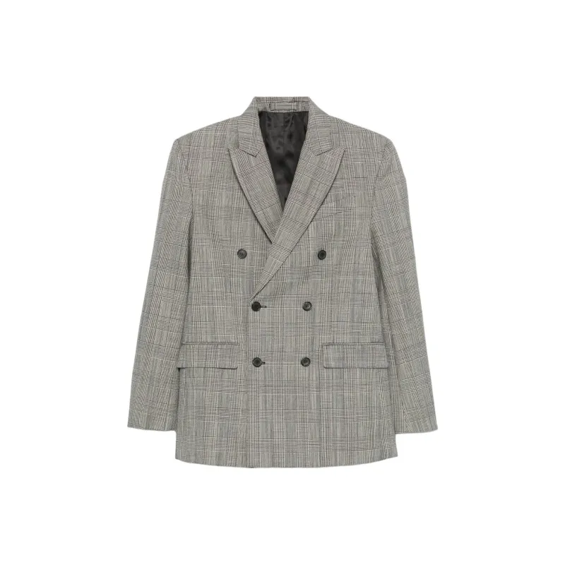 WARDROBE.NYC Prince Of Wales check Blazer-0