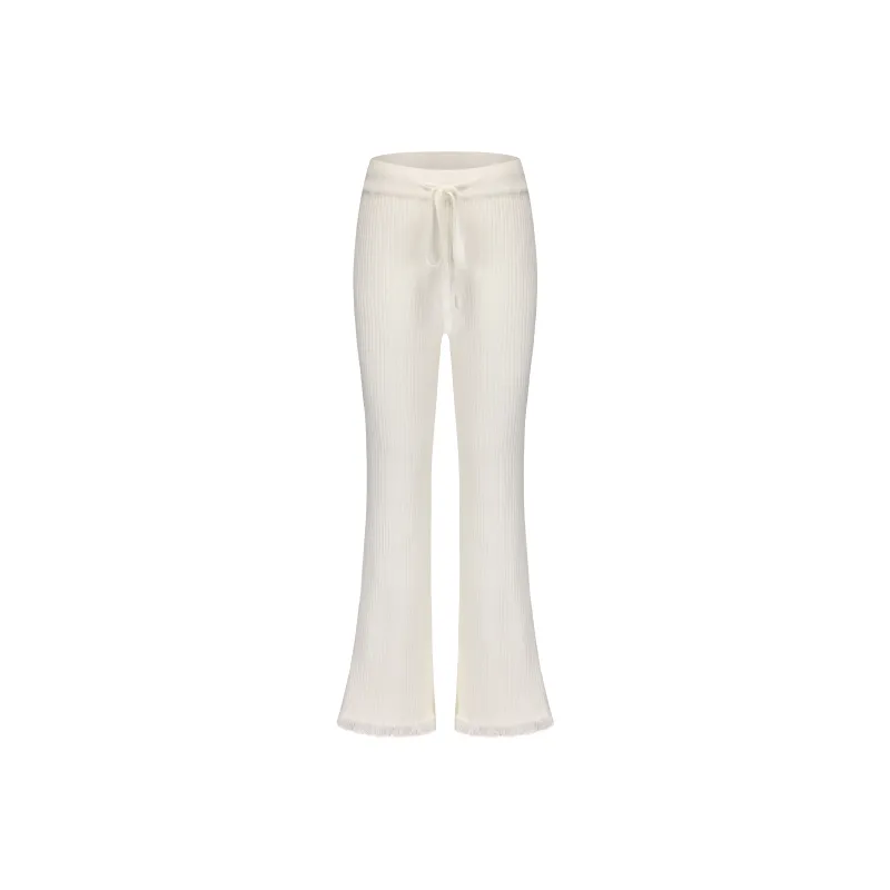 CHIWAWAMEME Casual Pants Women's Glutinous White-0