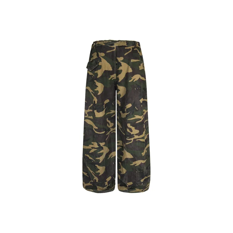 BEAR UNION Cargo Pants Women's Camouflage-1