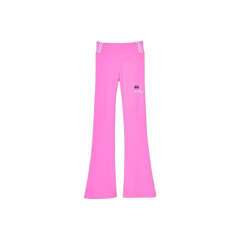 Victoria's Secret PINK ULTIMATE FLARE LEGGINGS/Lola Pink Casual Pants Women's Laura Pink-0