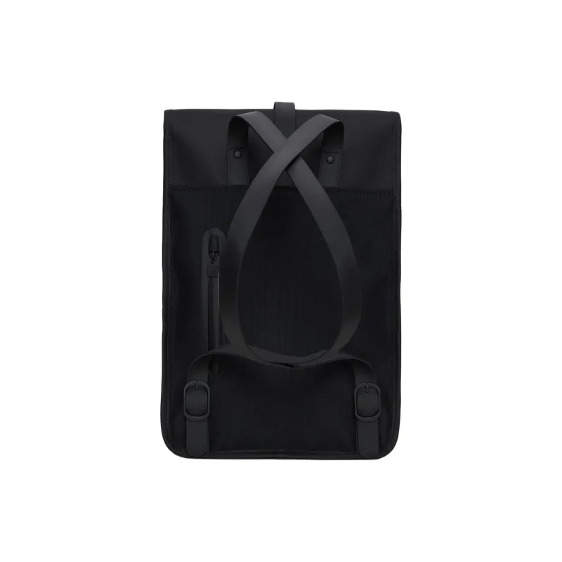 Rains Polyurethane With Polyester Backpack Mini Unisex Black-1
