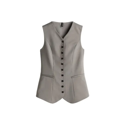 H&M Vests Women's Dark Gray