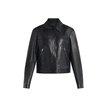 TOM FORD Long Sleeved Leather Jacket