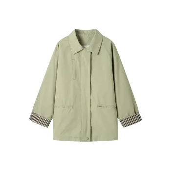 PIERRE CARDIN Trench Coat Women's Vanilla Green