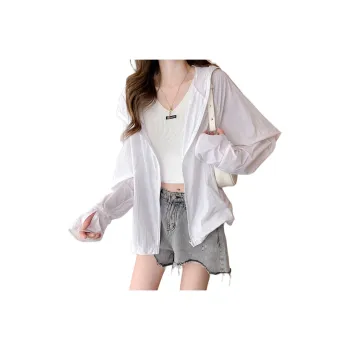 Tonlion Sun Protection Clothing Women's Natural White