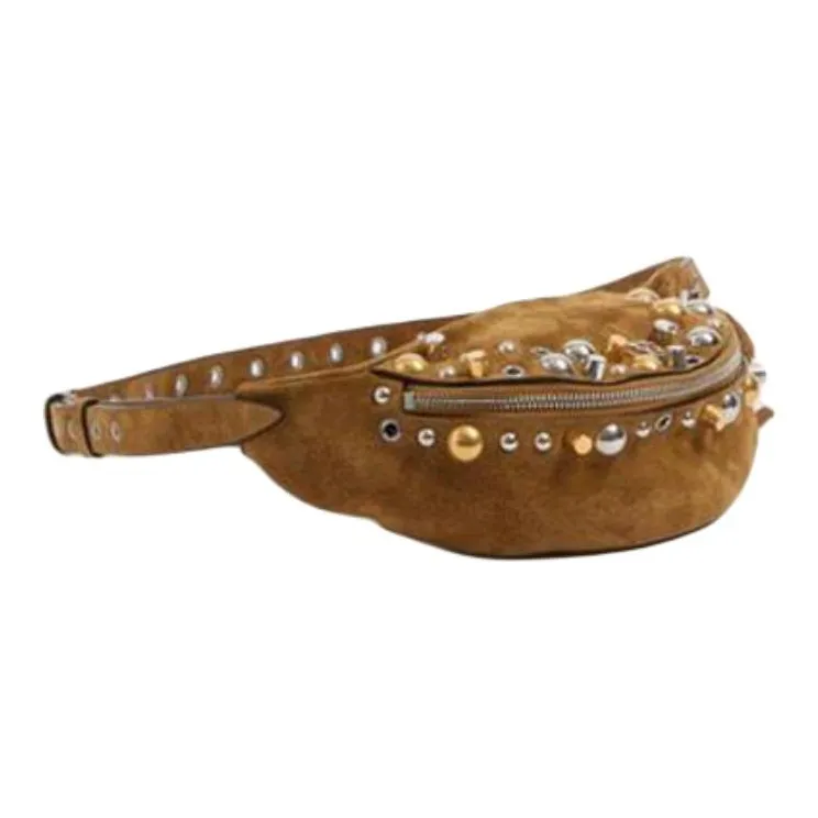 Valentino GARAVANI Suede Crossbody Fanny Pack Women's Brown-1