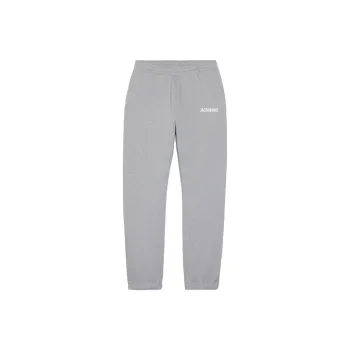 Jacquemus Le Jogging Jacquemus Logo Prined Track Pants Grey