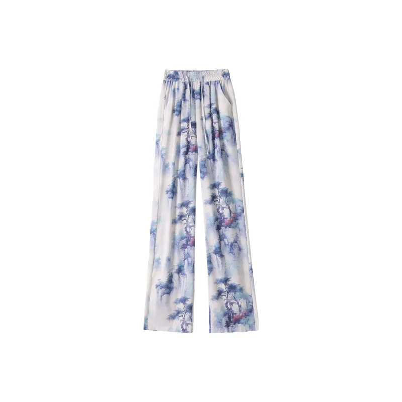 0571 Family Casual Pants Women's Blue-0
