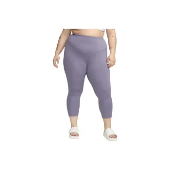 Nike OneWomen's High-Waisted Crop Leggings Plus Size Casual Pants Women's Purple
