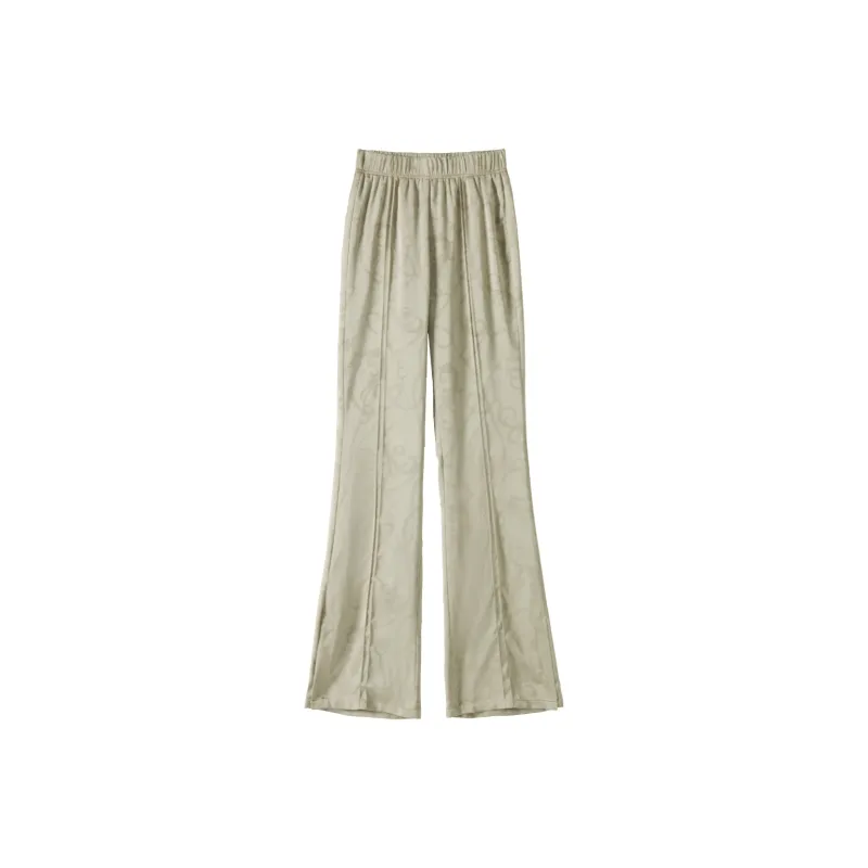 0571 Family Casual Pants Women's Yellow Green-0