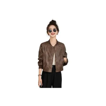 Yi Mengyuan Leather Jacket Women's