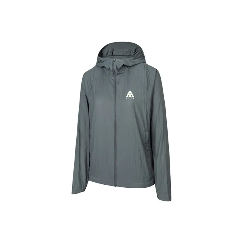 Anta Comprehensive Training Collection Outdoor Collection Sun Protection Clothing Women's Green Mud-0