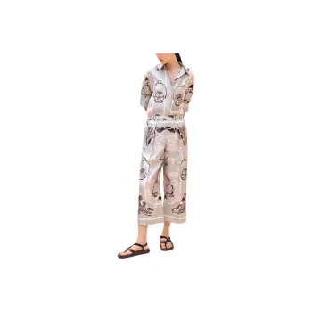 HERMES Casual Pants Women's Gray