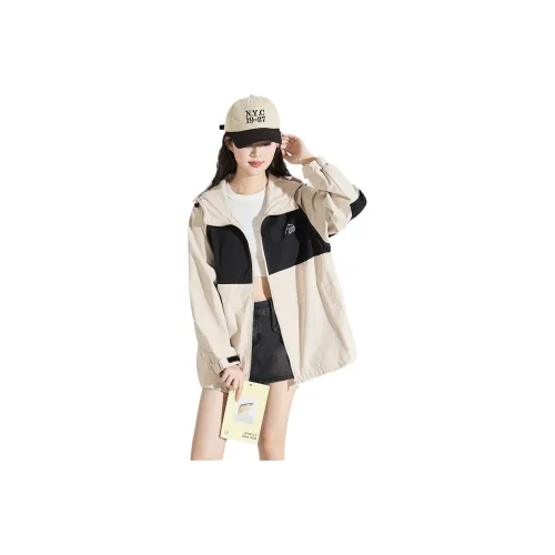 Tonlion Windbreaker Jacket Women's Light Khaki