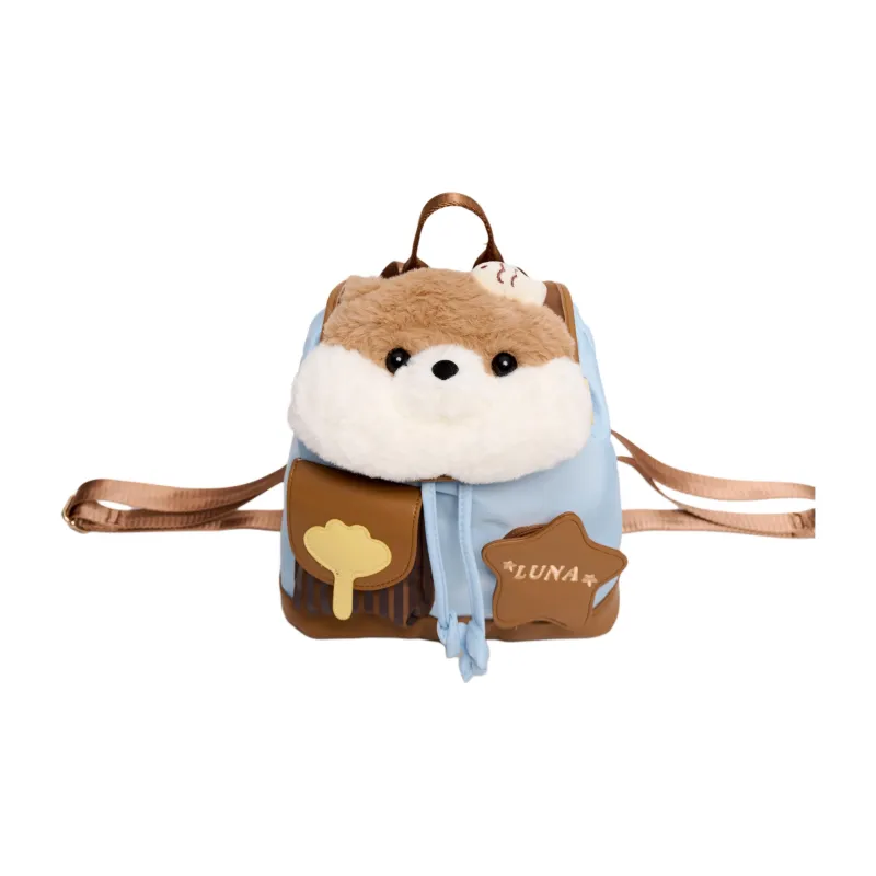 LUNA'S JOURNEY Polyester Backpack Medium Size Women's Sky Blue-1