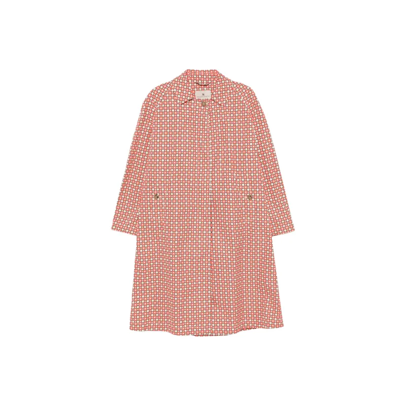 ERMANNO SCERVINO Geometric print Trench Coat-0