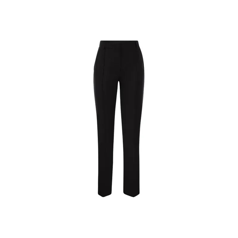 SportMax High Waist Straight Leg Trousers-0