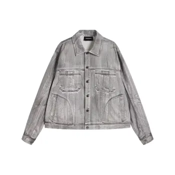 YJ1NGZYZJ Denim Jackets Women's Brushed Color