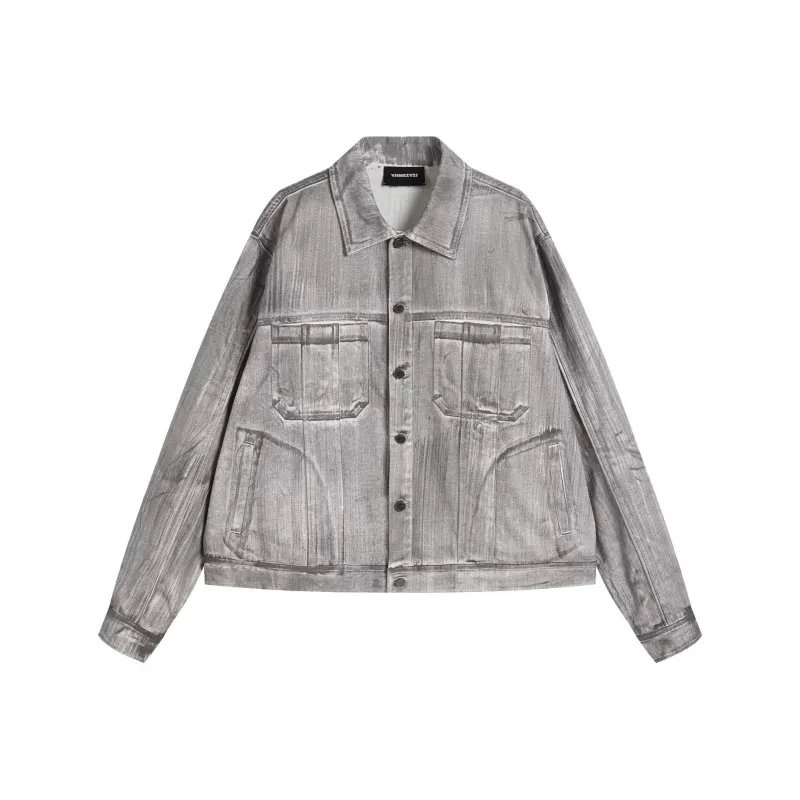 YJ1NGZYZJ Denim Jackets Women's Brushed-0