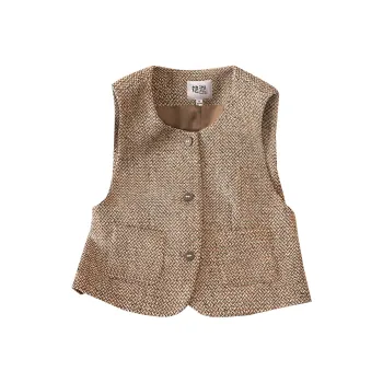 TOUCH Vest Women's Floral Coffee