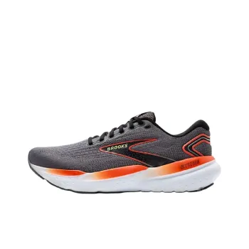 Brooks Glycerin 21 Supportive And Elastic Low Top Running Shoes Men's Gray Orange