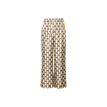 Lorena Antoniazzi High waist Palazzo Silk Trousers