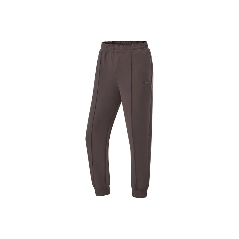 LiNing Fitness Series Casual Pants Women's Charcoal Brown-0