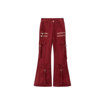 CHUU Casual Pants Women's Vintage Red