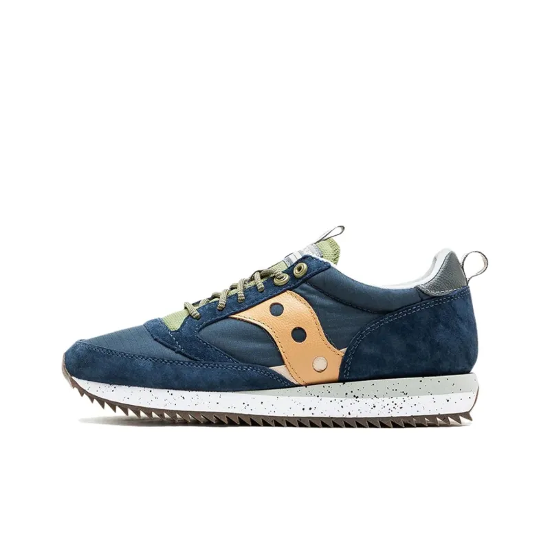 Saucony Jazz 81 Anti Slip Wear Resistant Low Top Running Shoes Unisex Blue-0