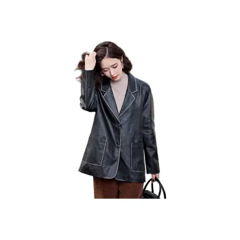 Yi Mengyuan Leather Jacket Women's