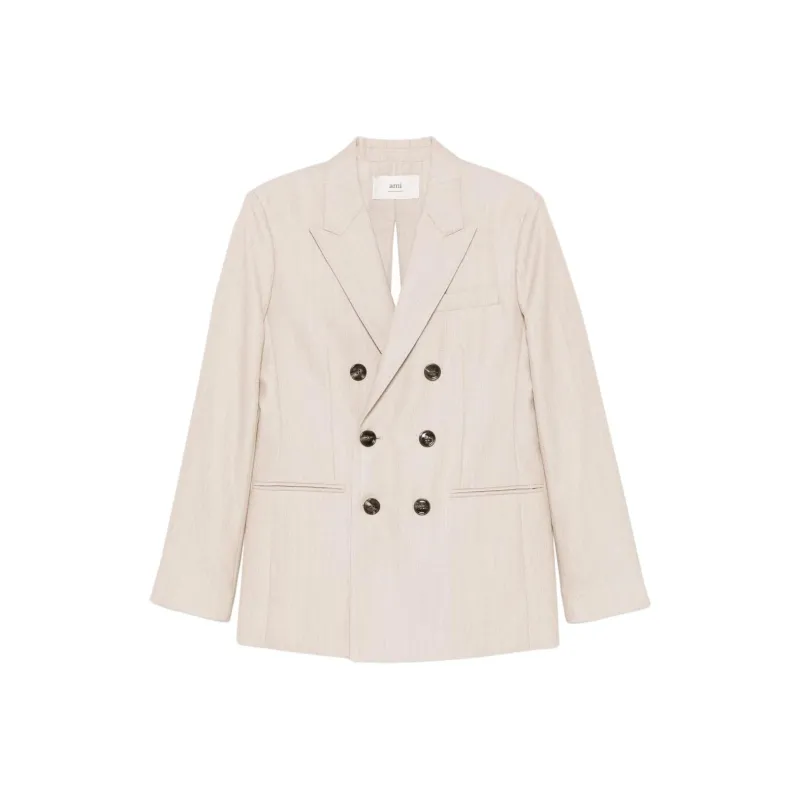 AMIPARIS Paris Double Breasted Split Blazer-0