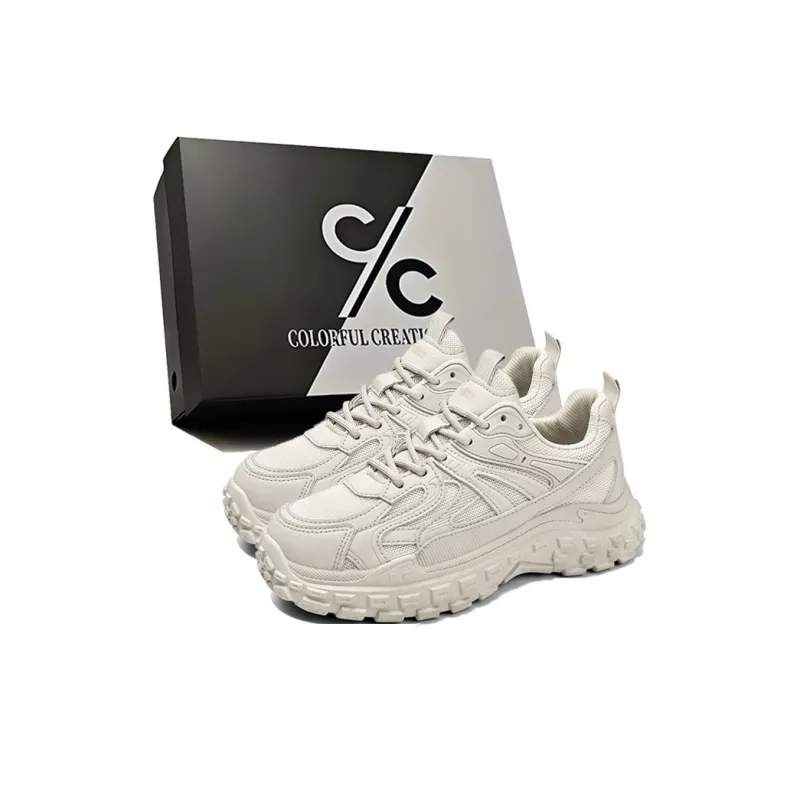 Colorful Creations Slip Resistant, Abrasion Resistant, Breathable, Lightweight Low Top Chunky Sneakers Men's Box-5