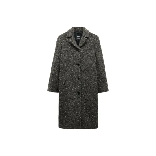 ZARA ZW Series Coats Women's Mall Gray