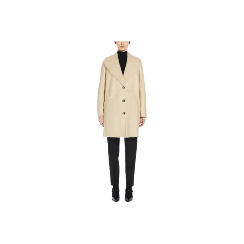 MaxMara Studio Coat Women's Beige-0