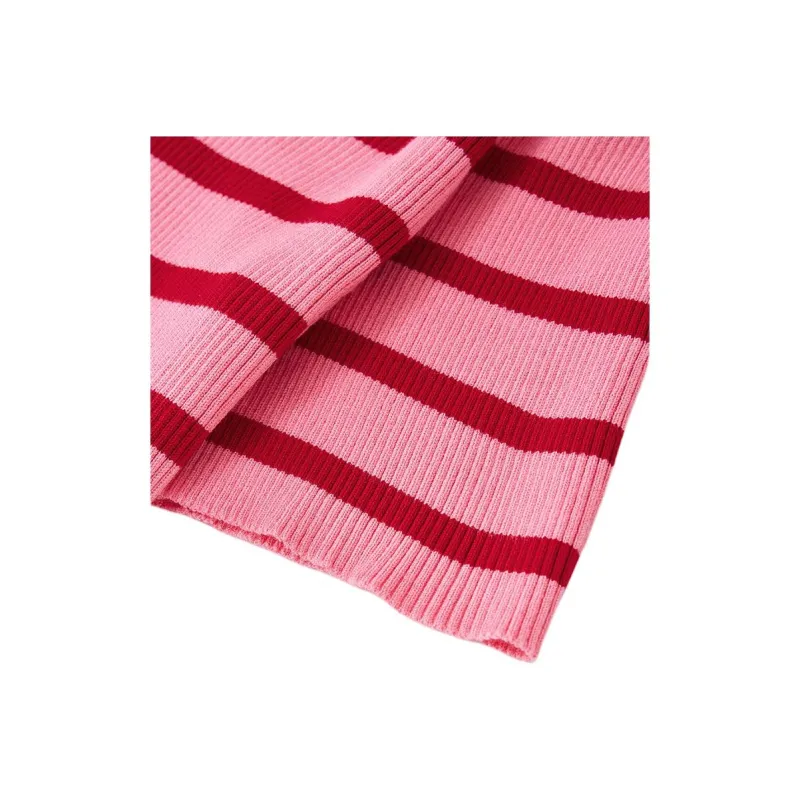 Love To Serve Knitwear Women's Red Pink Stripes 1-4
