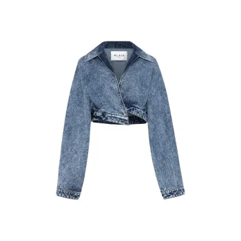 Alaia Spiral Denim Jacket