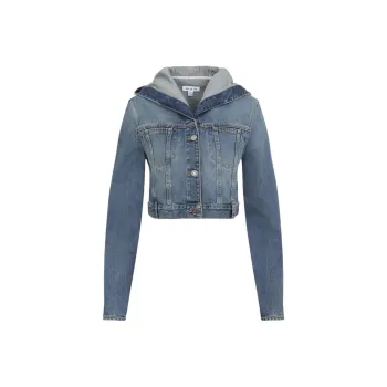 Alaia Hooded Denim Jacket