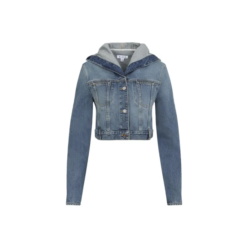 Alaia Hooded Denim Jacket-0