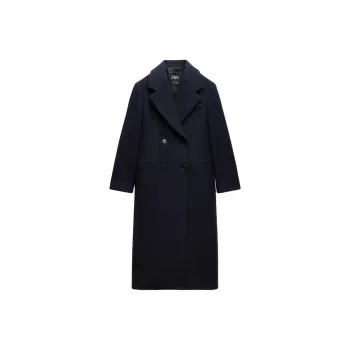 ZARA ZW Series Coats Women's Marine Blue
