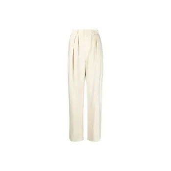 Lemaire Pleated Silk blend Straight leg Trousers