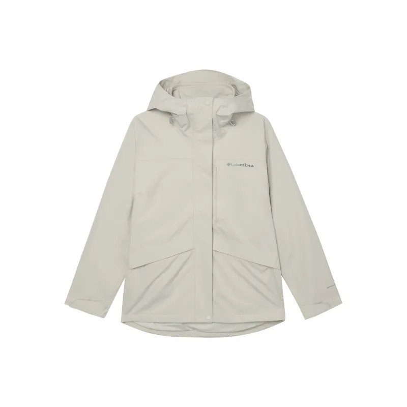 Columbia Waterproof And Windproof To Keep Warm Windbreaker Jacket Women's Beige-0