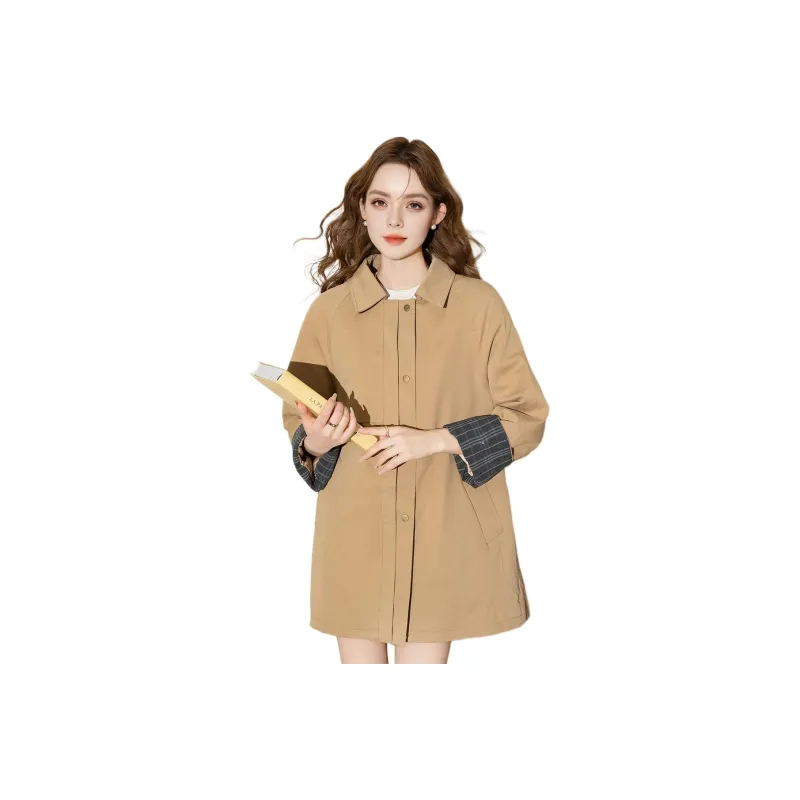 FAWENXIANGZI Trench Coat Women's-1