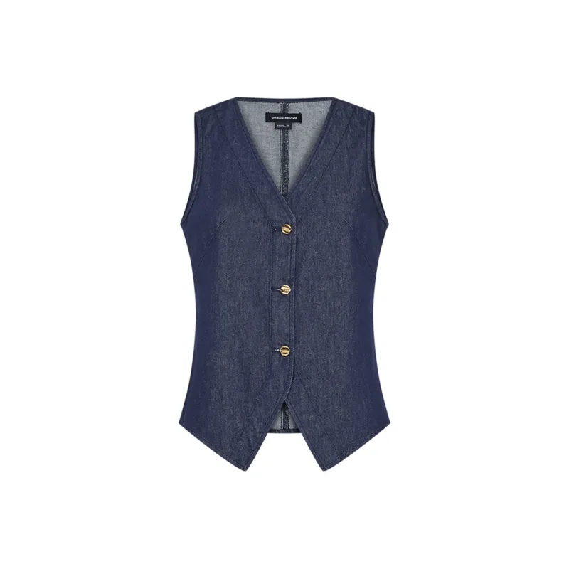 URBAN REVIVO Denim Jacket Women's Blue-0