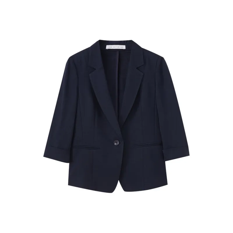 SHUIYUNJIAN Business Suit Women's Navy Blue-0