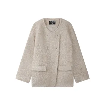 THE SEA LIFE Velvet feel Coat Women's Tea Brown
