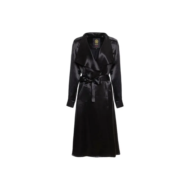 BESIONIA SS23 Trench Coat Women's Black-0