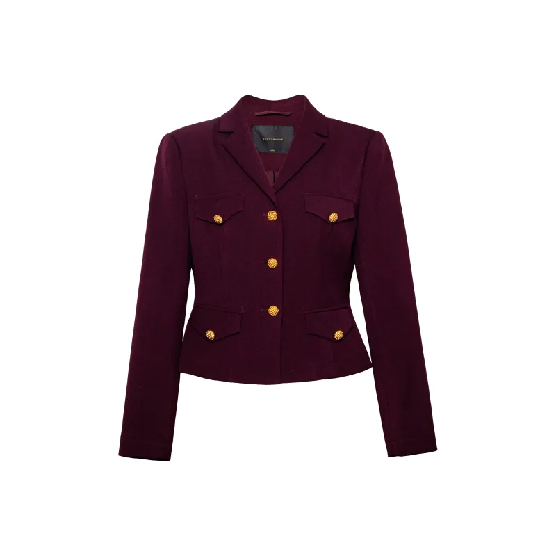 ROEYSHOUSE Cropped Coats Women's Ancora Red-0