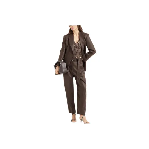Brunello Cucinelli Embellished Polished Twill Blazer