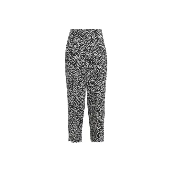 MICHAEL MICHAEL KORS Animal Print Cropped Pants